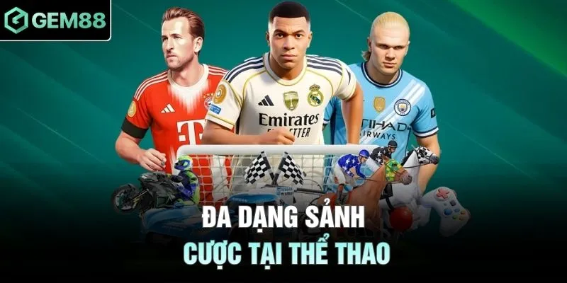 Đa dạng sảnh cược tại thể thao
